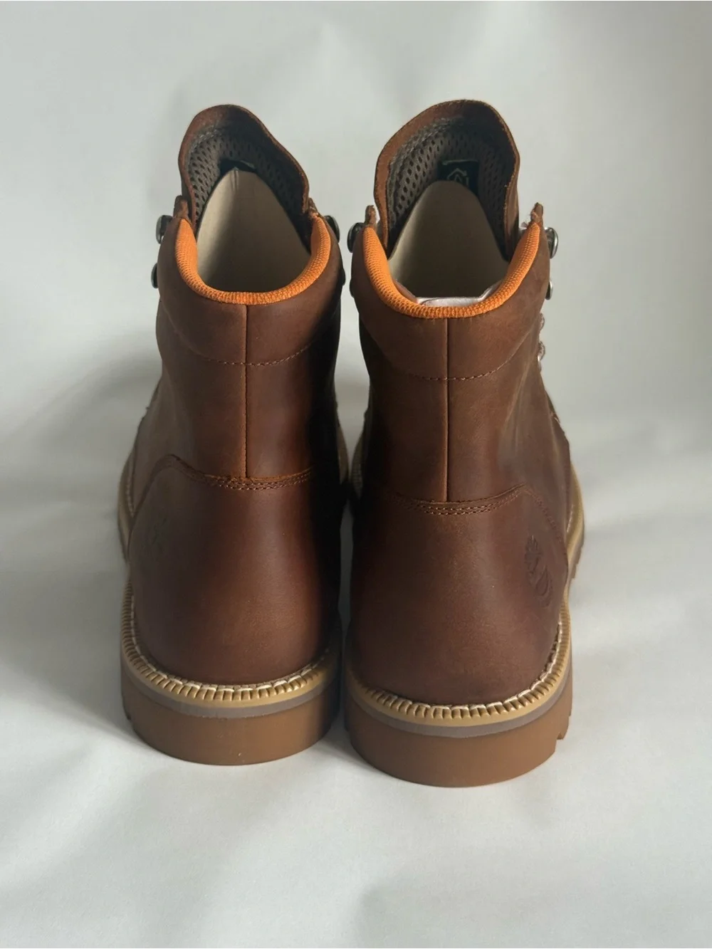 Timberland Men's Brown Leather Moc Toe Work Boots
